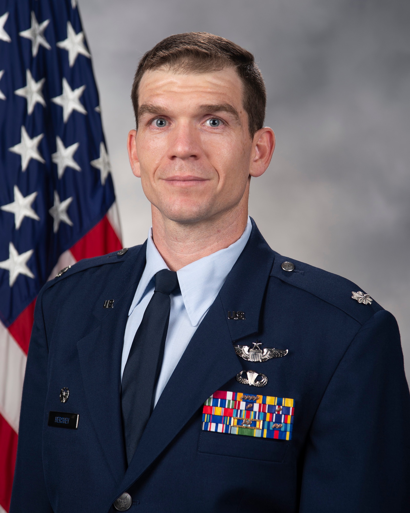Lt. Col. Zane Hershey, 3rd Airlift Squadron commander, official photo.