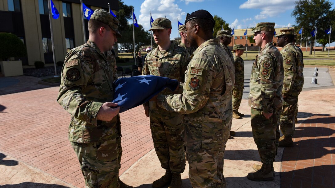 POW/MIA Retreat flag folding