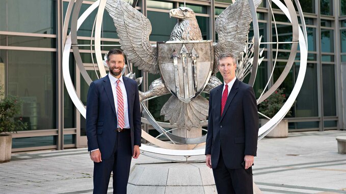 Defense Threat Reduction Agency’s Acting Director Rhys Williams met with PTDO USD A&S Gregory Kausner on Sept. 13 to share an overview of DTRA’s mission and core functions in the counter WMD and emerging threat mission space.