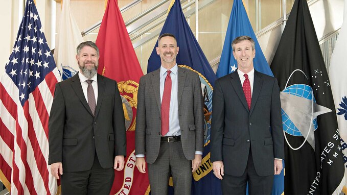 Defense Threat Reduction Agency (DTRA)’s Dr. Robert Pope and Acting Director Rhys Williams met with Deputy Assistant Security of Defense Richard Johnson on July 13