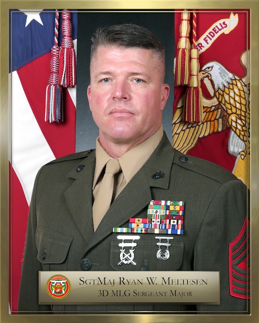 Sgt. Maj. Ryan W. Meltesen Biography > 3d Marine Logistics Group ...