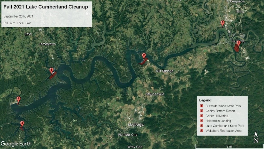 The U.S. Army Corps of Engineers Nashville District invites the public to participate in the Fall Lake Cumberland Cleanup Saturday, September 25th, 2021 National Public Lands Day.