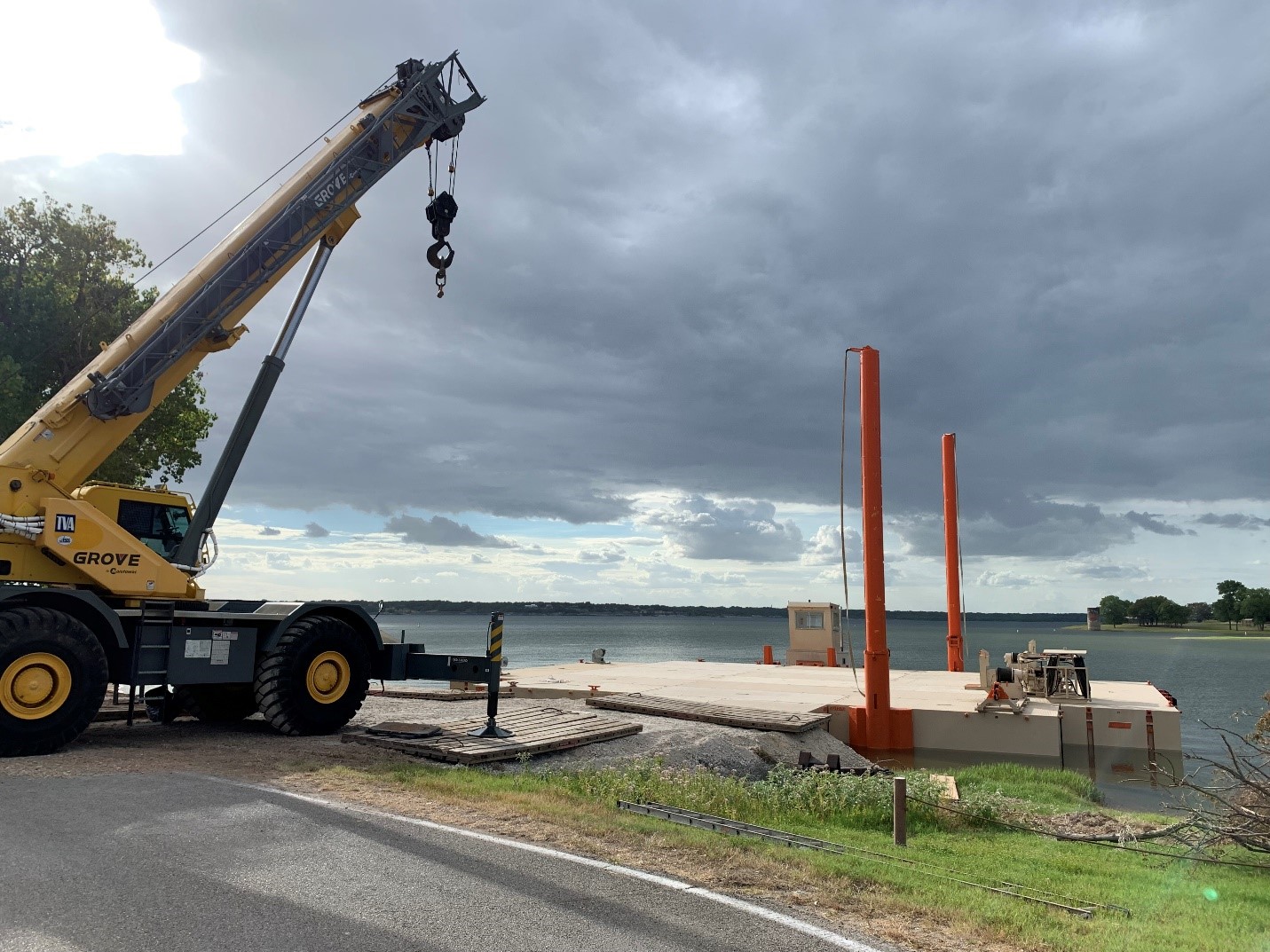 U.S. Army Corps of Engineers performing sluice gate inspections at