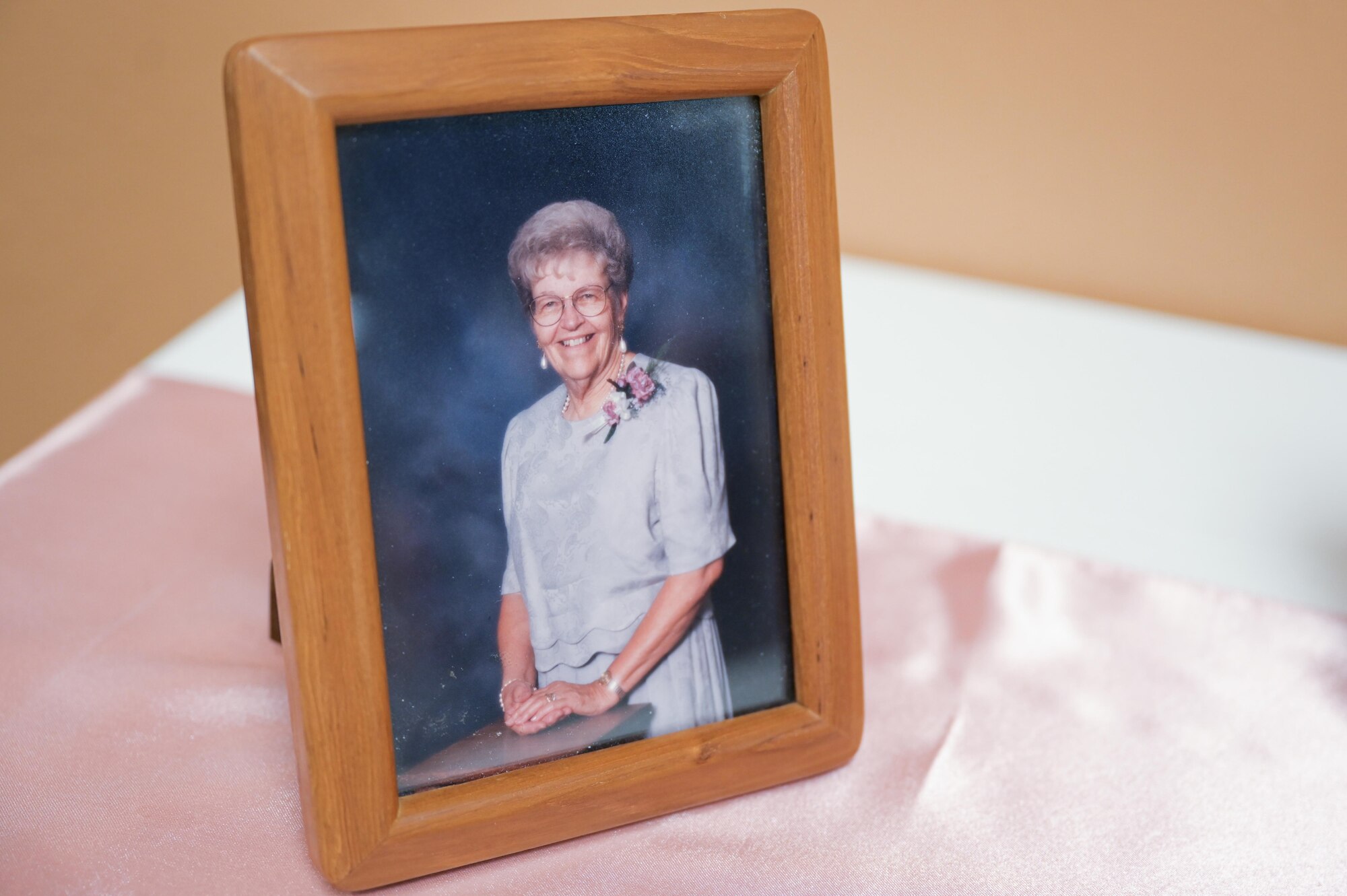 Fran Harris poses for a photo during her time as the former secretary for the Base Supply commander, at Ellsworth Air Force Base, S.D. (Courtesy Photo)