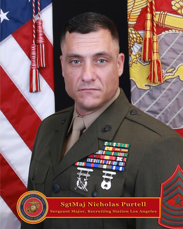 SgtMaj Nicholas J. Purtell, RS Los Angeles Sergeant Major