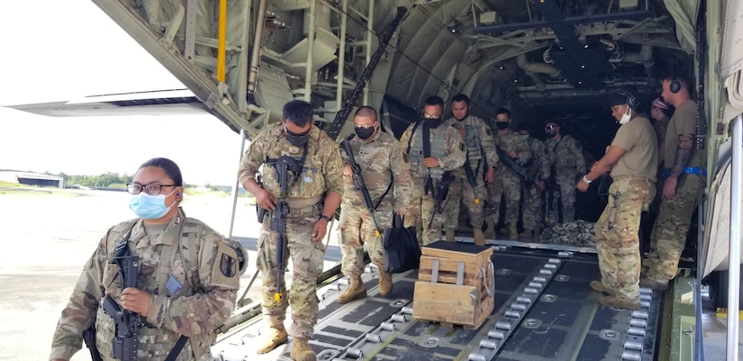 1984th U.S. Army Hospital Detachment Soldiers return from Exercise Forager in Palau