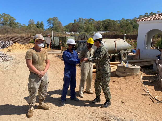 The joint, combined engineer team completes foundation excavation for a new concrete medical building at the Tabarka regional Hospital Engineers in Tabarka, Tunisia, Aug. 18, 2021.