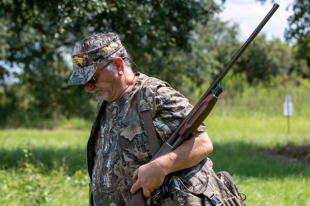A participant prepares to enter the fields during the 7th annual Warriors Dove Hunt in St. Stephen, SC. The Cooper River Rediversion Project is home to 90-acres of pristine dove hunting fields managed by the South Carolina Department of Natural Resources.