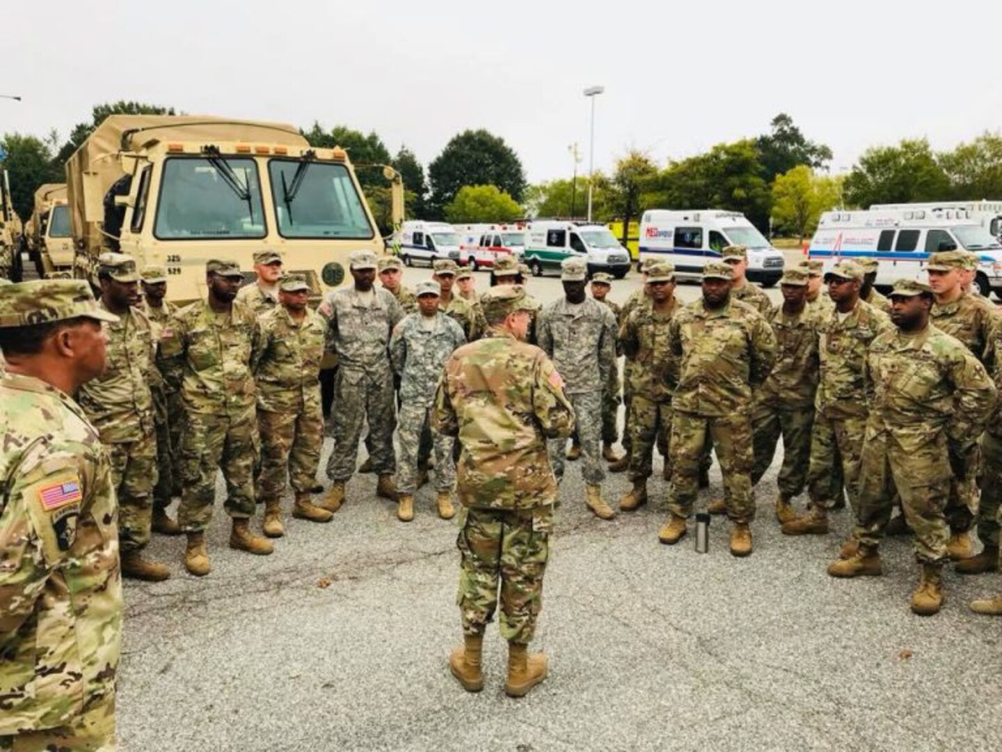 Transporters, aviators return from support missions in the Carolinas