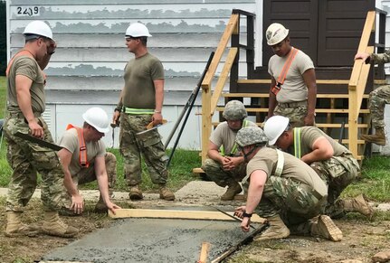 Army Reserve engineers improve Fort Pickett infrastructure