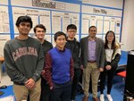 IMAGE: Colombia, Sc. – A team of University of South Carolina interns, led by Professor Guoan Wang, pose for a photo inside Wang’s lab in Colombia, Sc. prior to the lab’s shutdown due to the COVID-19 pandemic. From left: Gautham Tuppale, David West, Professor Guoan Wang, Wei Jia, Ahmed Elnaggar and Yibin Zhang.