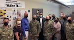 Chap. (Maj. Gen) Thomas Solhjem (center), the Army’s Chief of Chaplains, visited the Installation Management Command headquarters Sept. 8 to meet with Chap. (Col.) Michael Zell, IMCOM chief of chaplains.