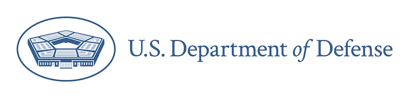 A graphic shows a small pentagon shape and the words "U.S. Department of Defense."