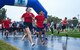 Barksdale Airmen run at the Laps For Life event at Barksdale Air Force Base, Louisiana, Sep. 17, 2021.