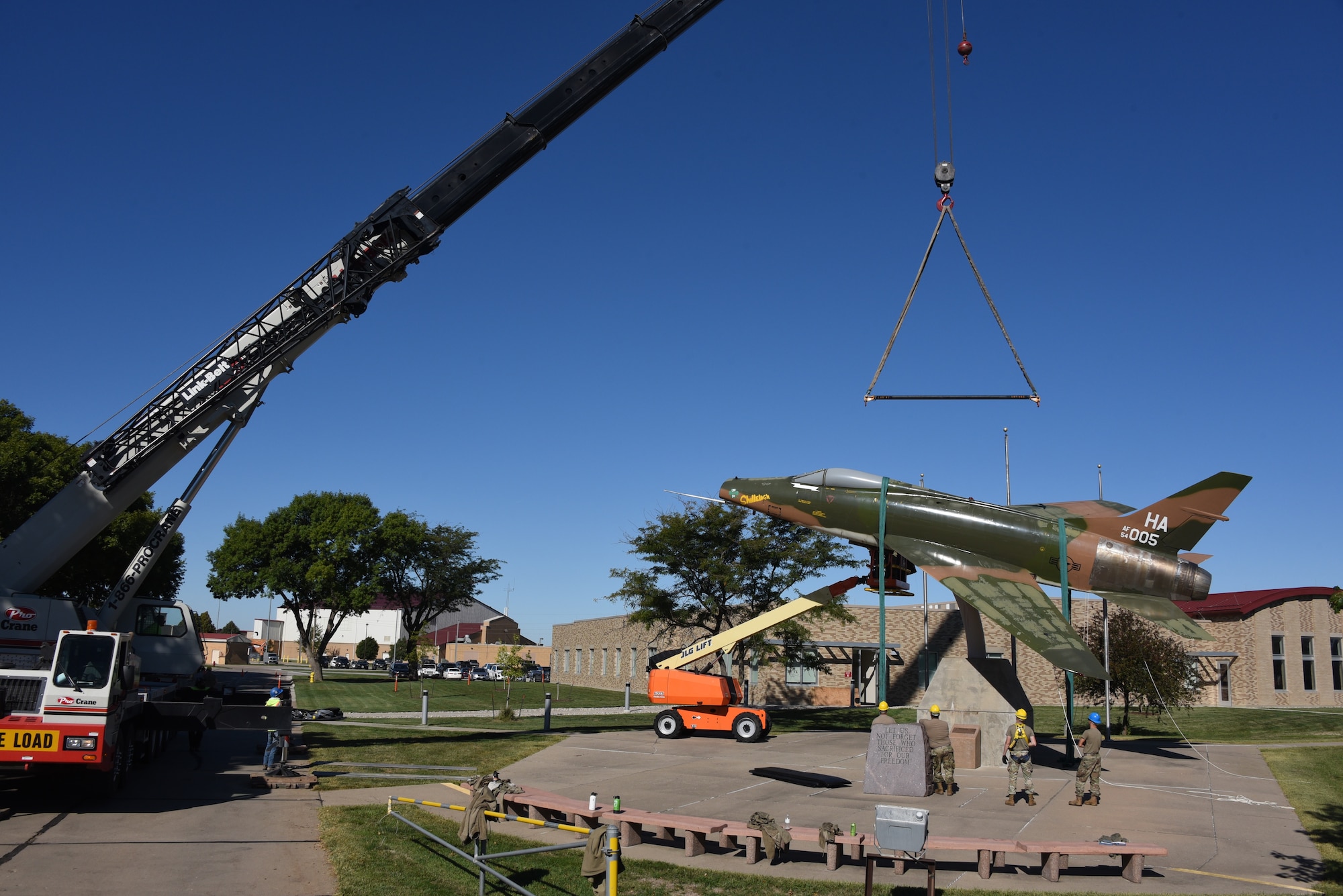 F-100 is removed from static display