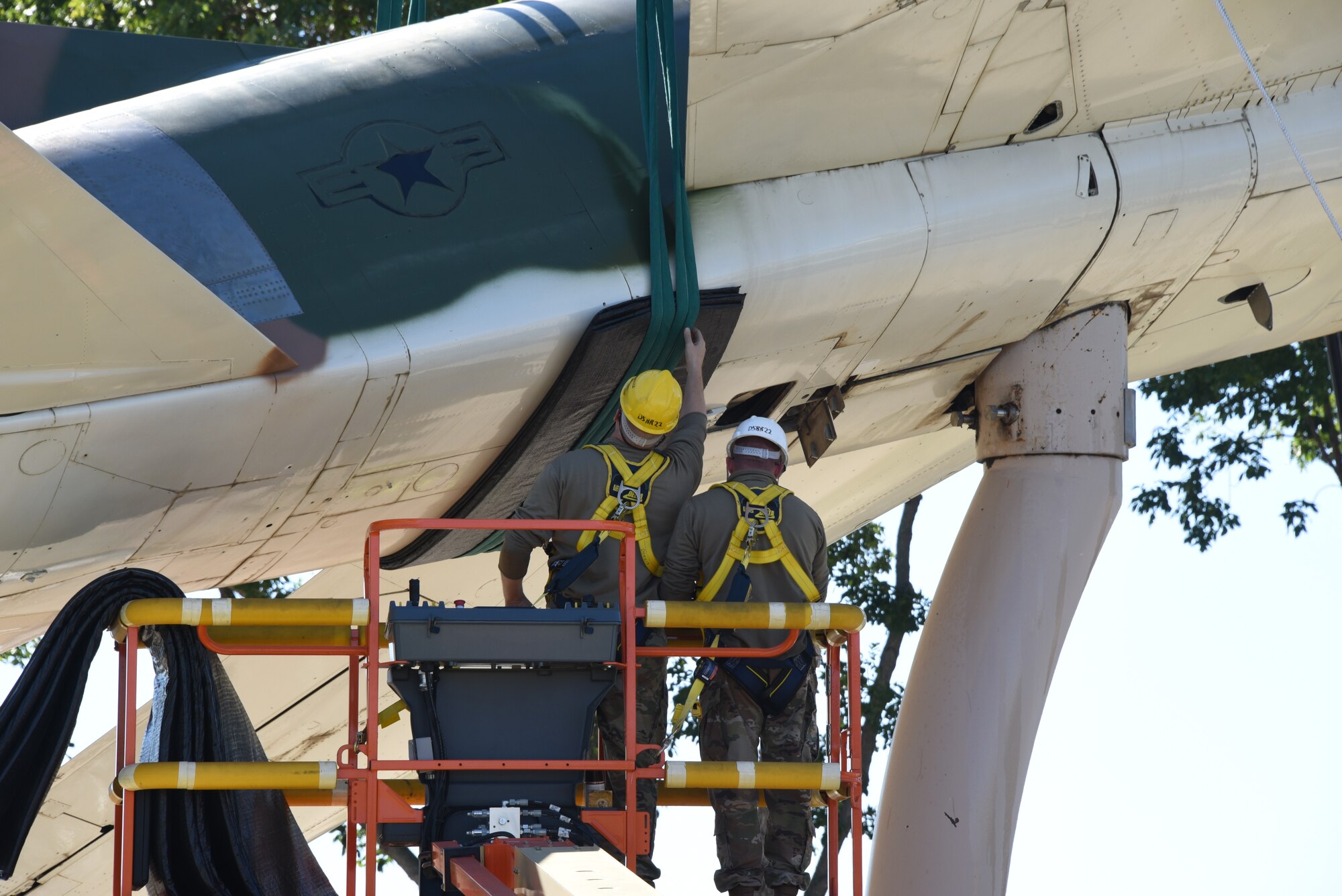 F-100 is removed from static display