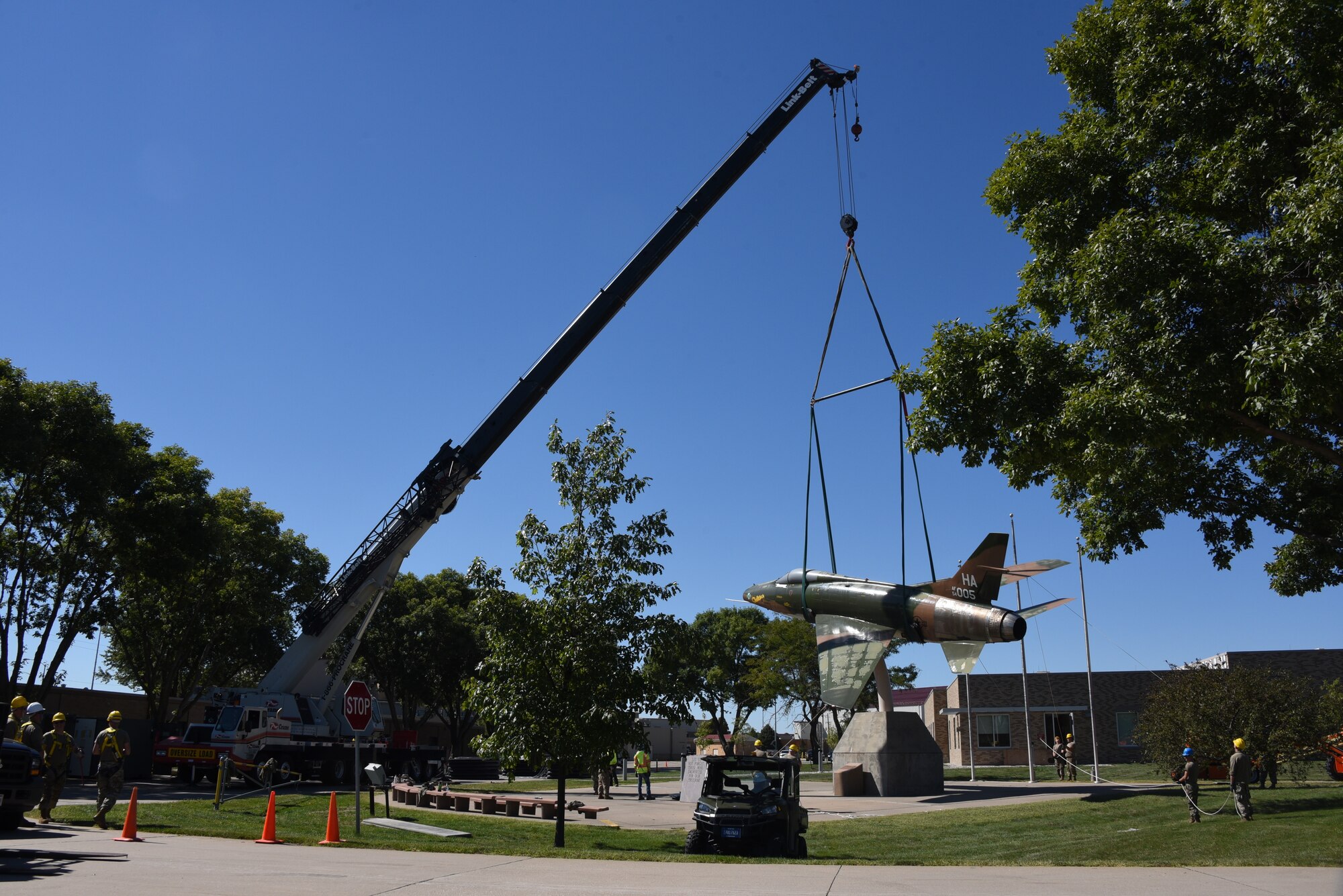 F-100 is removed from static display