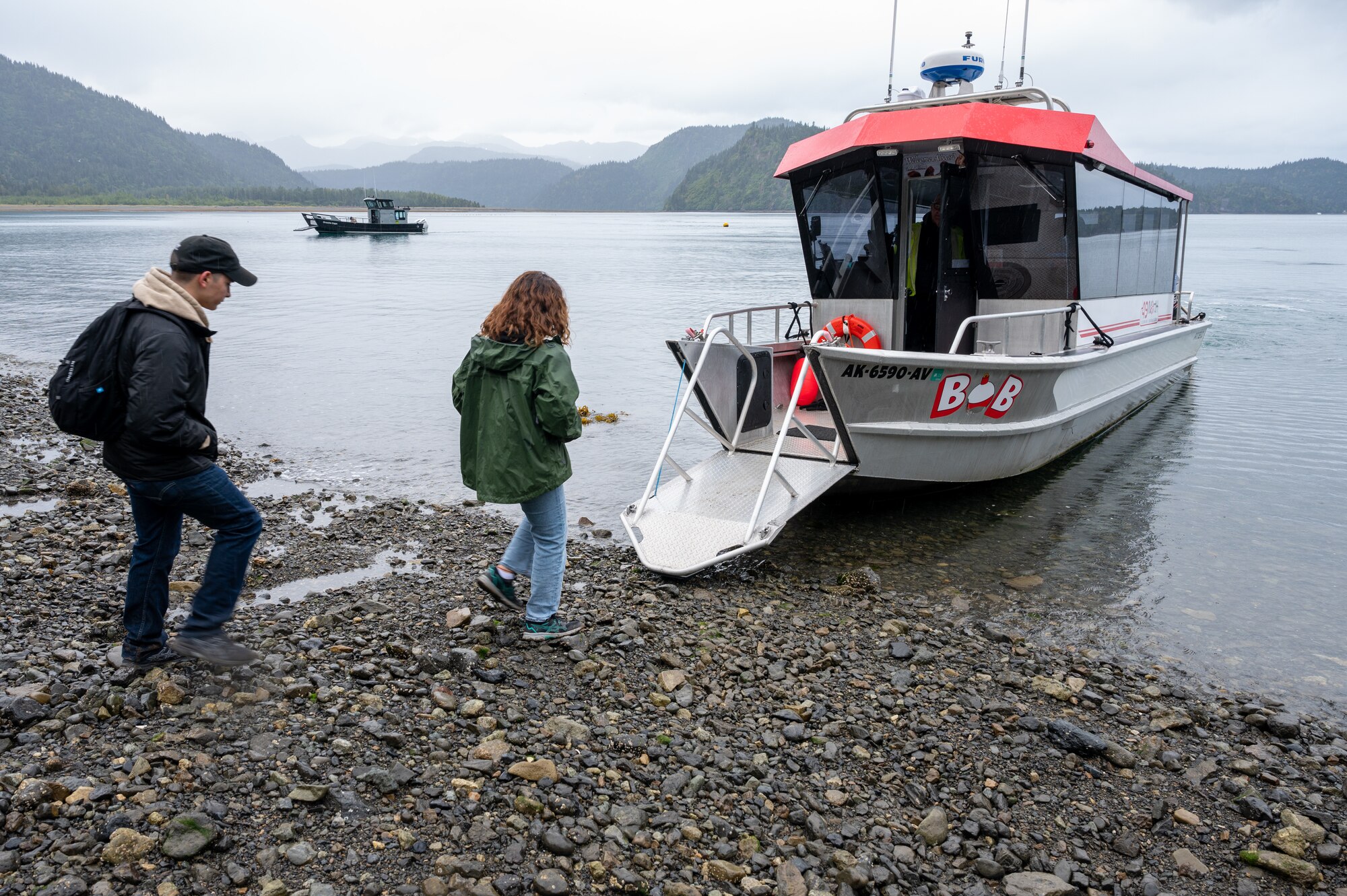 Service members visit Katmai for brown bear viewing