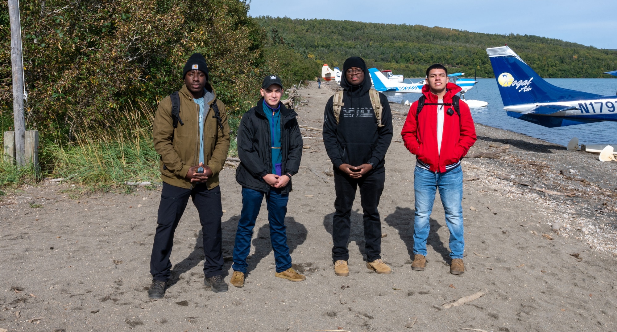 Service members visit Katmai for brown bear viewing