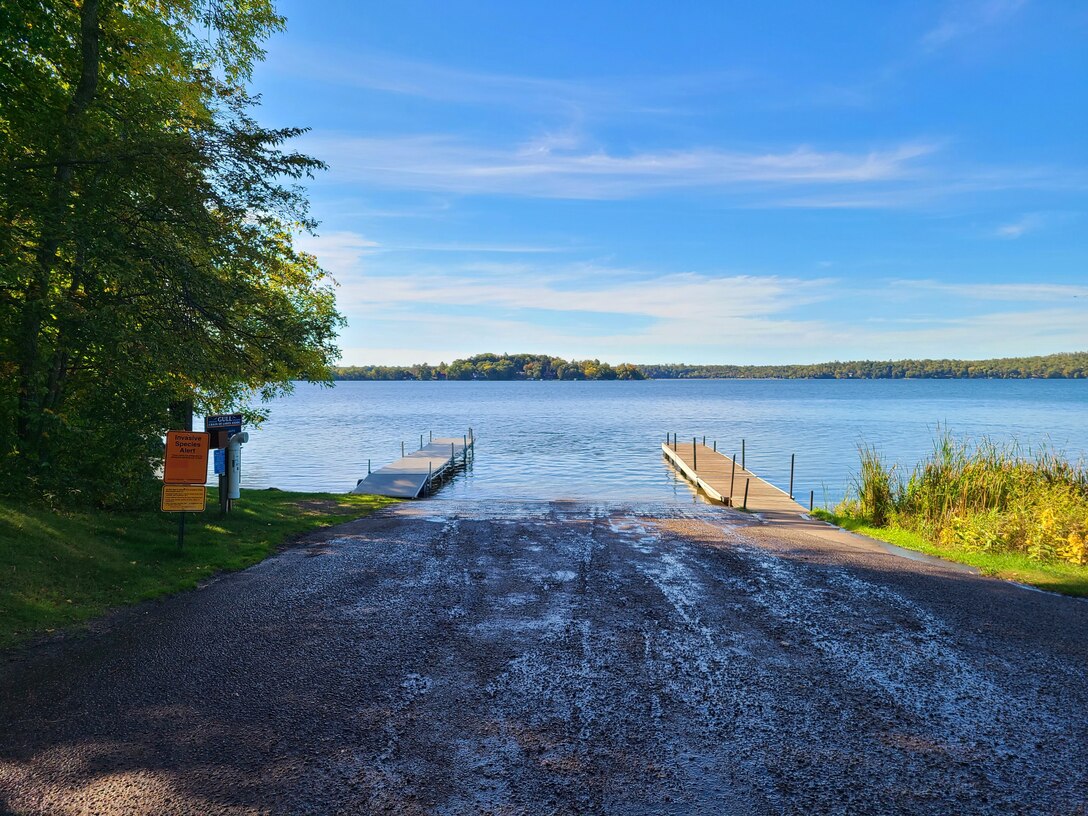 A boat ramp