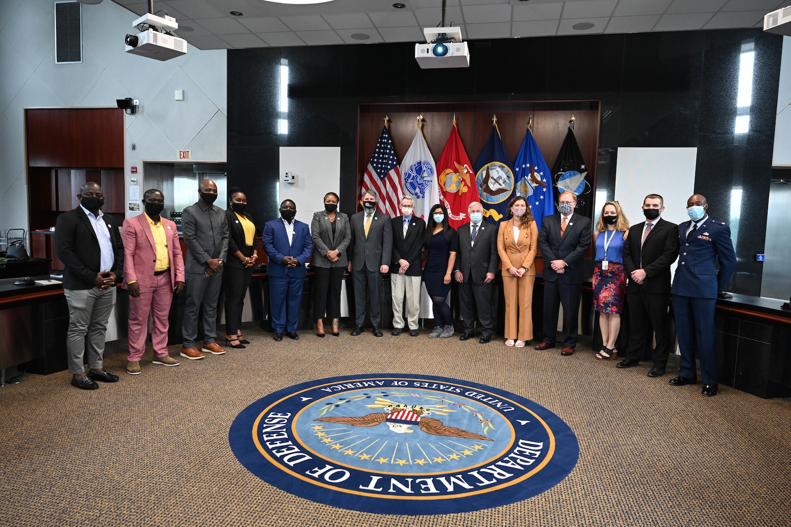 Director General of National Public Health Institute of Liberia (NPHIL) Honorable. Jane A. MaCauley Visits DTRA Cooperative Threat Reduction Directorate Director Dr. Robert Pope, SES, BT Leadership, Defense Logistics Agency, Fort Belvoir VA,