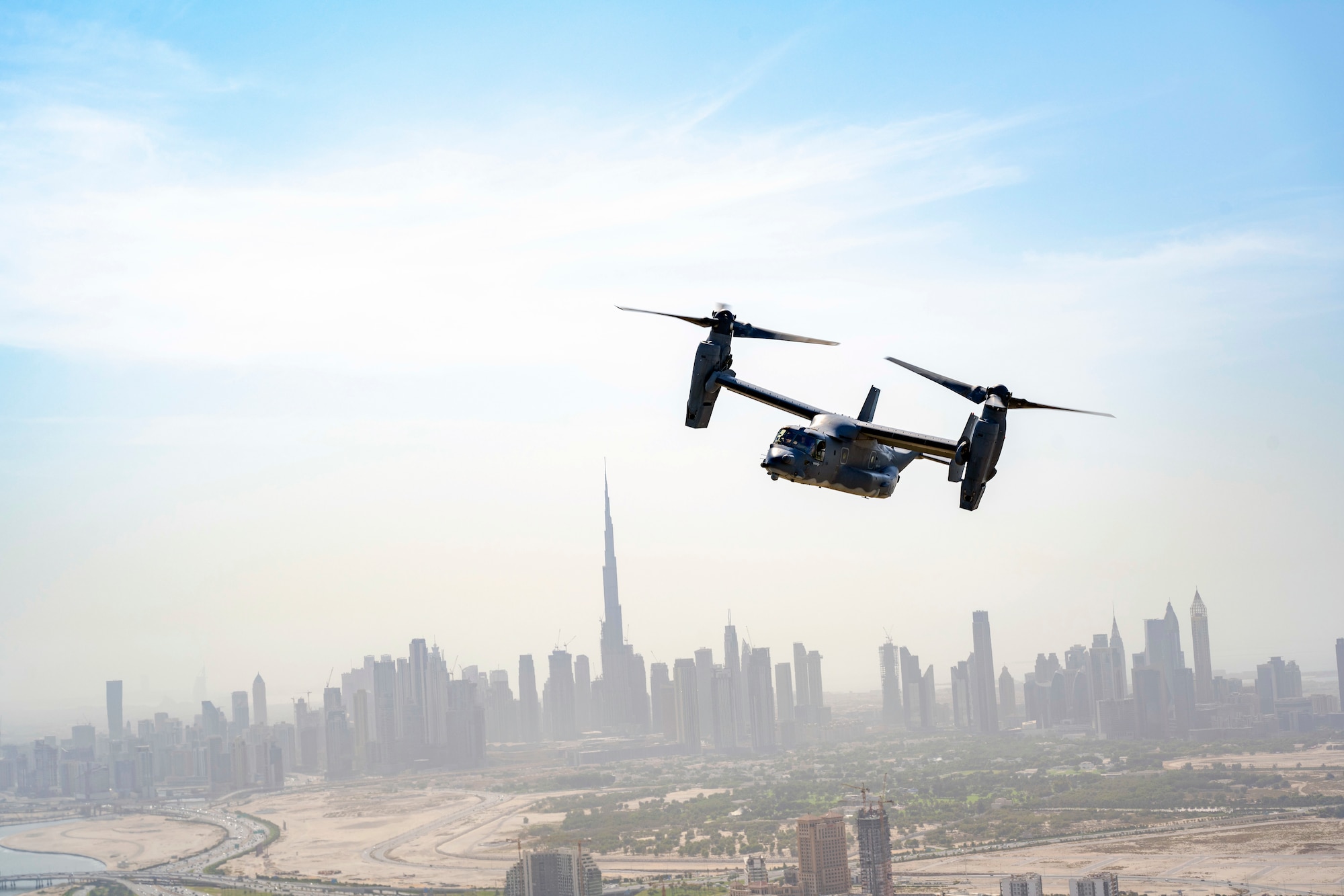 Osprey flight around the United Arab Emirates