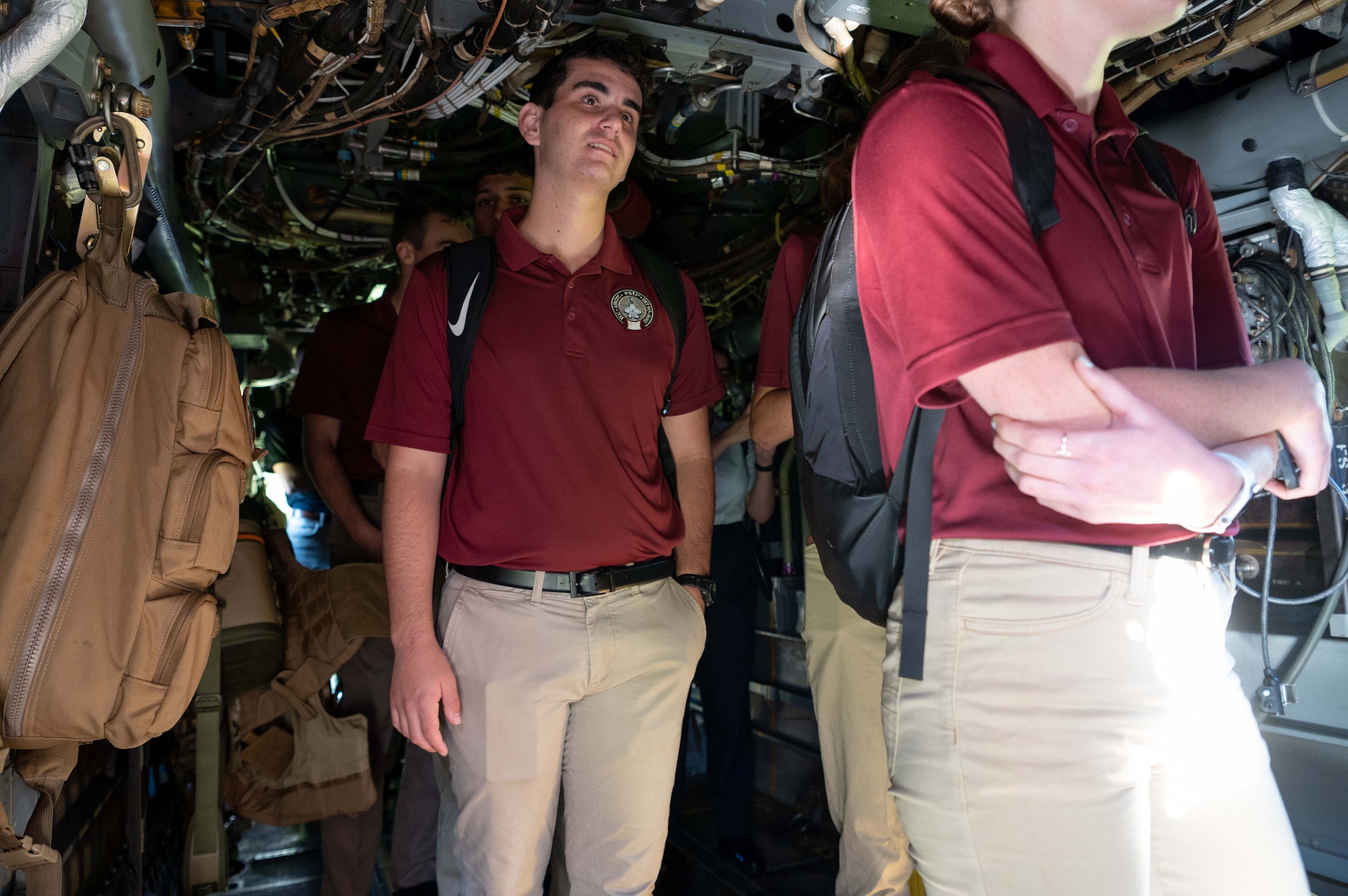 ROTC cadets from Florida State University and Florida A&M University meet with Air Commandos and see different equipment employed by them for mission requirements, during an event at the FSU campus Sept. 23, 2021. Students were able to inspect and try on equipment used by special tactics officers. (U.S. Air Force photo by Staff Sgt. Rito Smith)