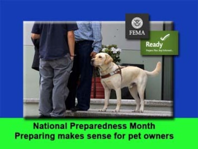 National Preparedness Month includes emergency prepping for our pets