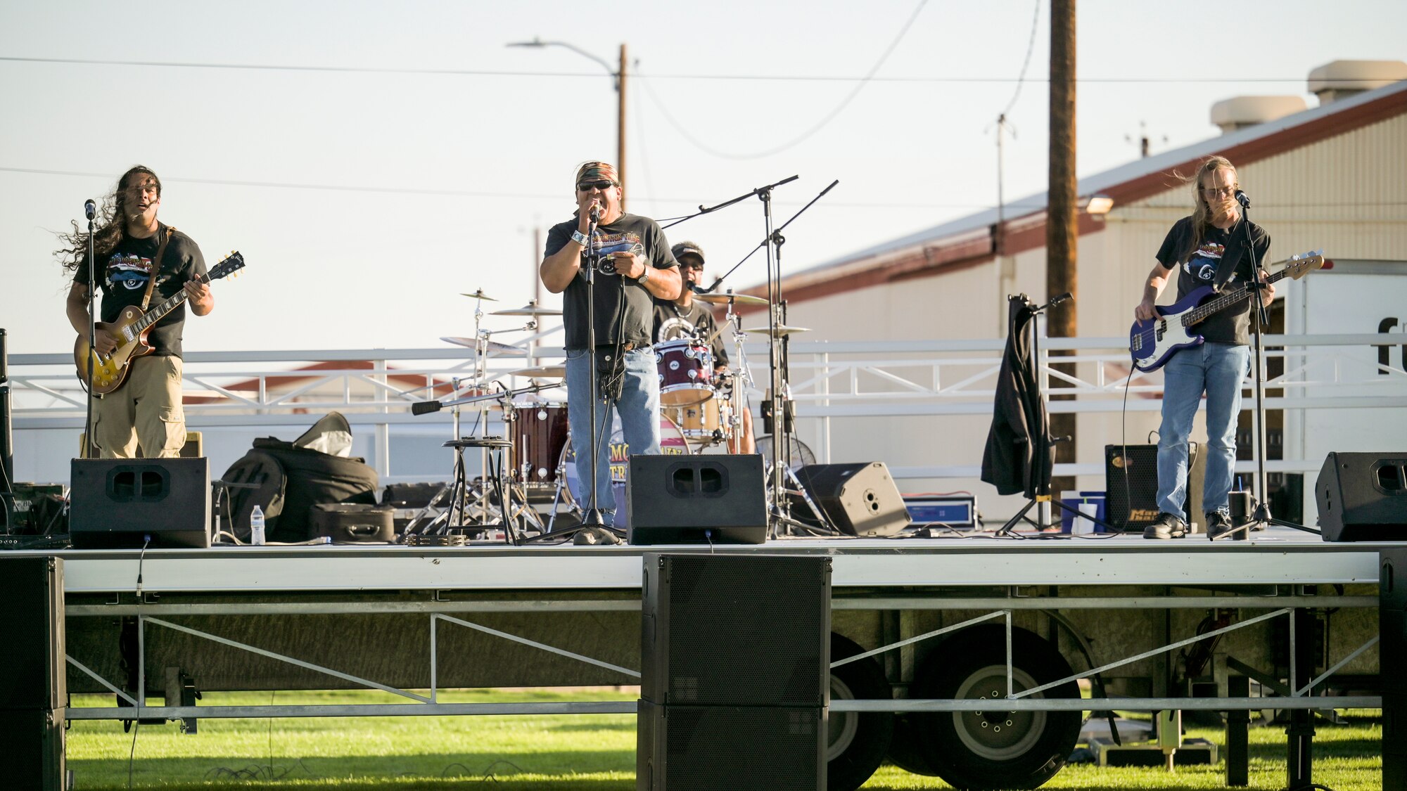 The Blue Mountain Tribe performs at the 74th Air Force Birthday picnic at Edwards Air Force Base, California, Sept. 17. (Air Force photo by Giancarlo Casem)