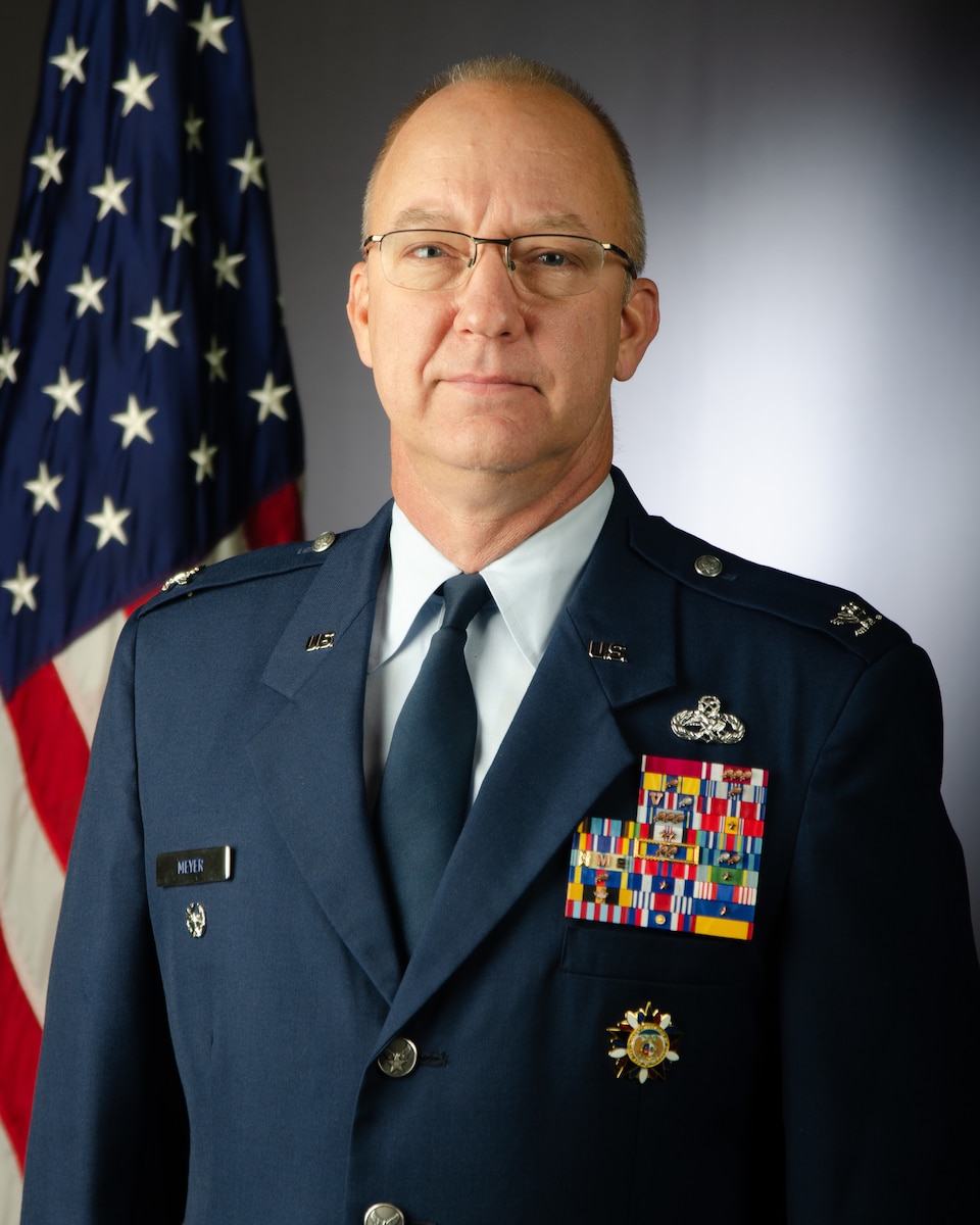 Official Air Force photo for Col. Gordon R. Meyer, 131st Bomb Wing deputy commander.
