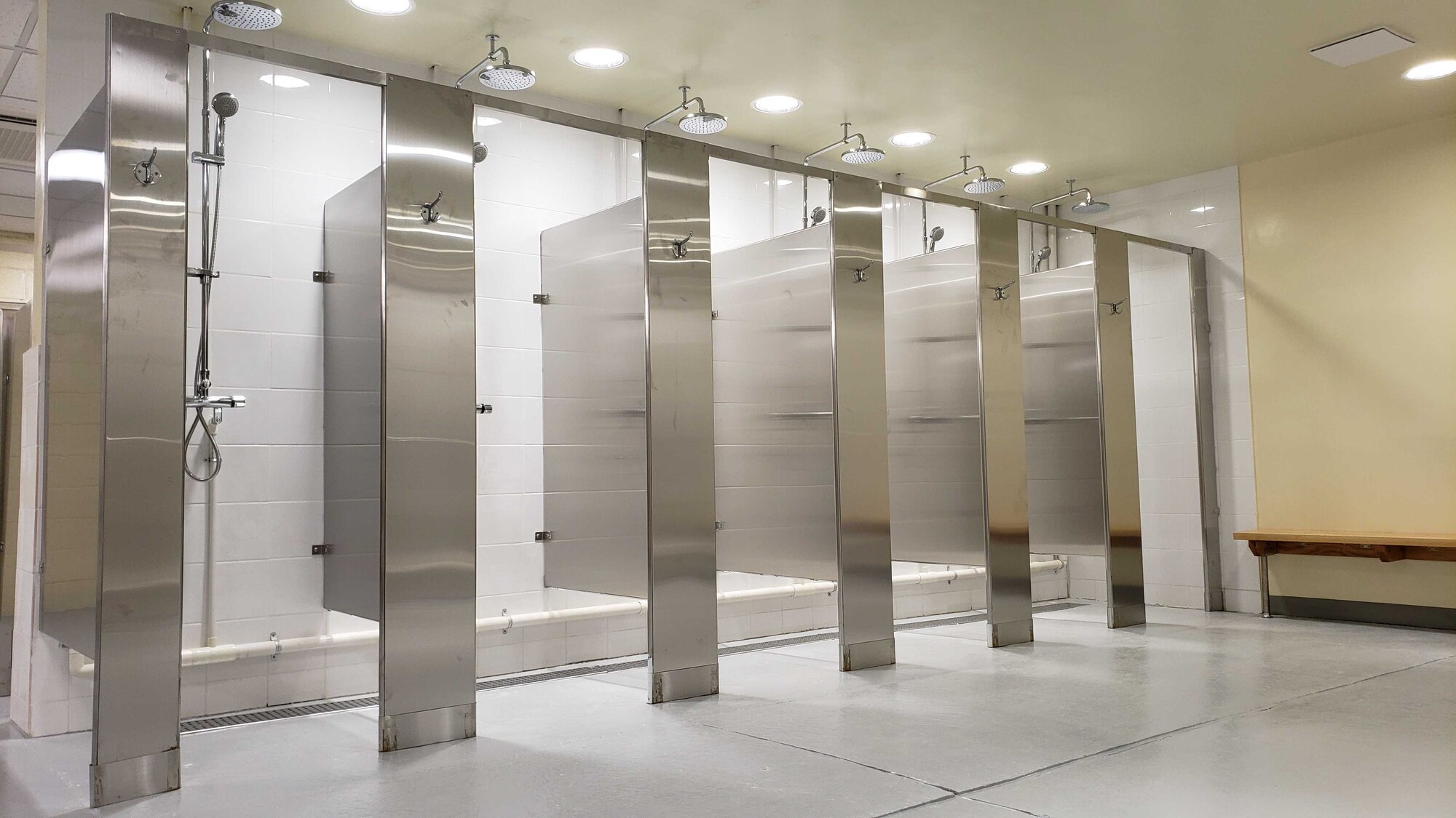 554th RED HORSE Squadron builds new latrine, laundry facility at Kunsan Air Base.