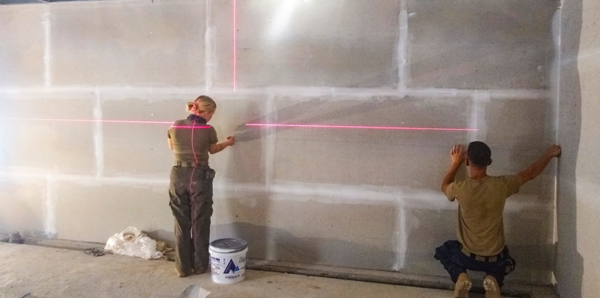 554th RED HORSE Squadron builds new latrine, laundry facility at Kunsan Air Base.
