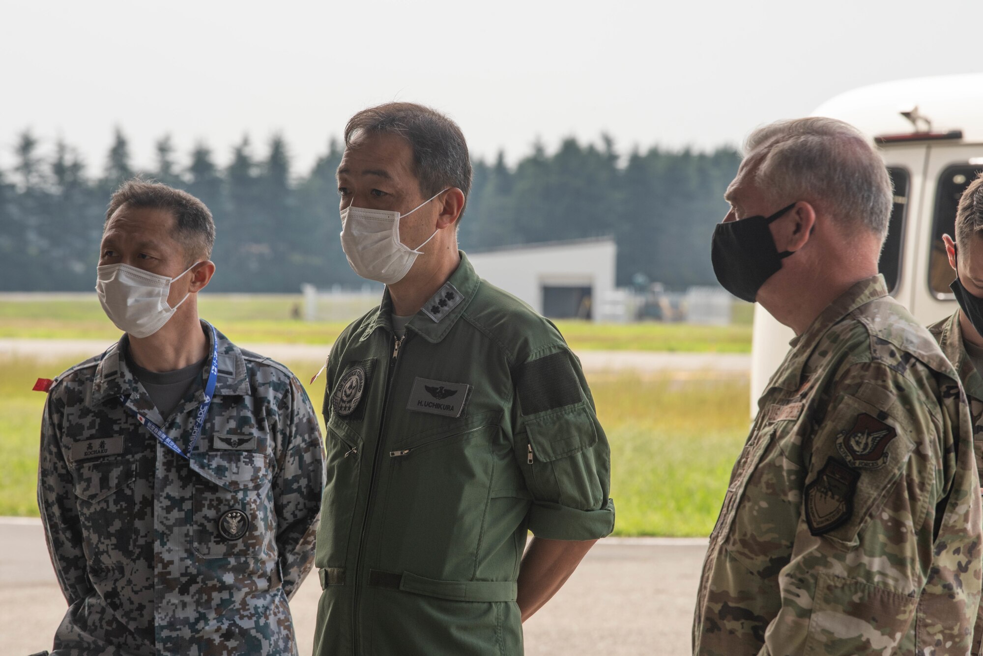 embers of Air Defense Command visited the 319th Operations Group Det. 1, for a U.S. Air Force Global Hawk subject matter expert exchange at Yokota Air Base, Japan, Sept. 22, 2021