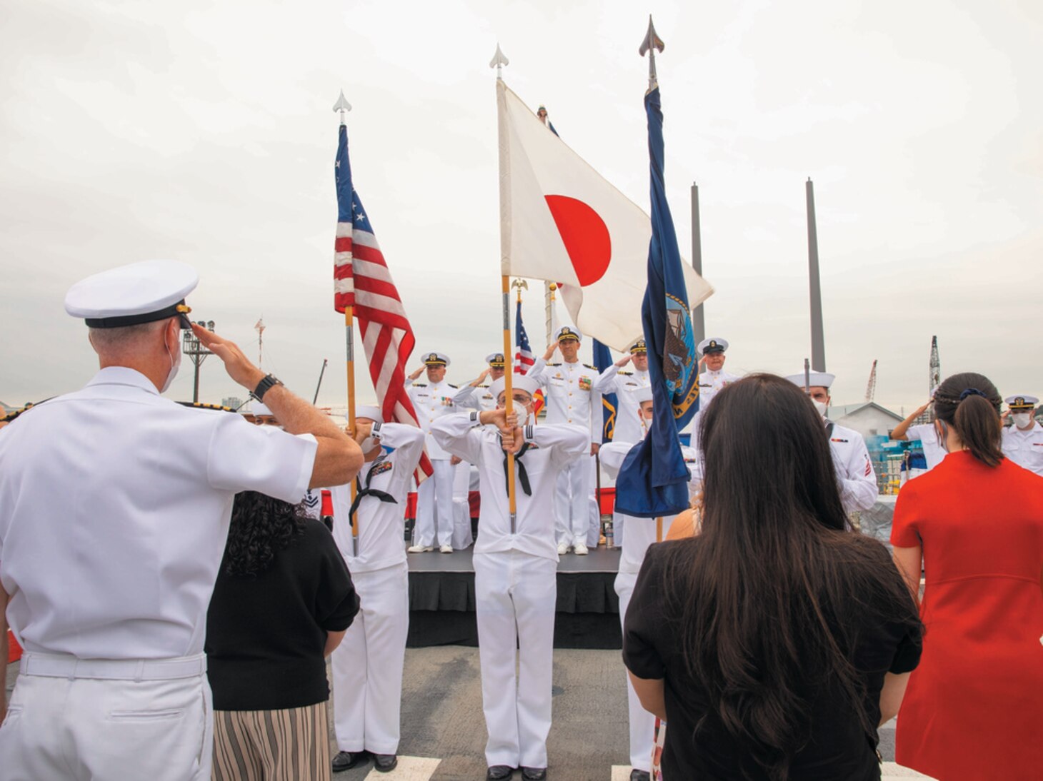 USS Milius holds Change of Command ceremony