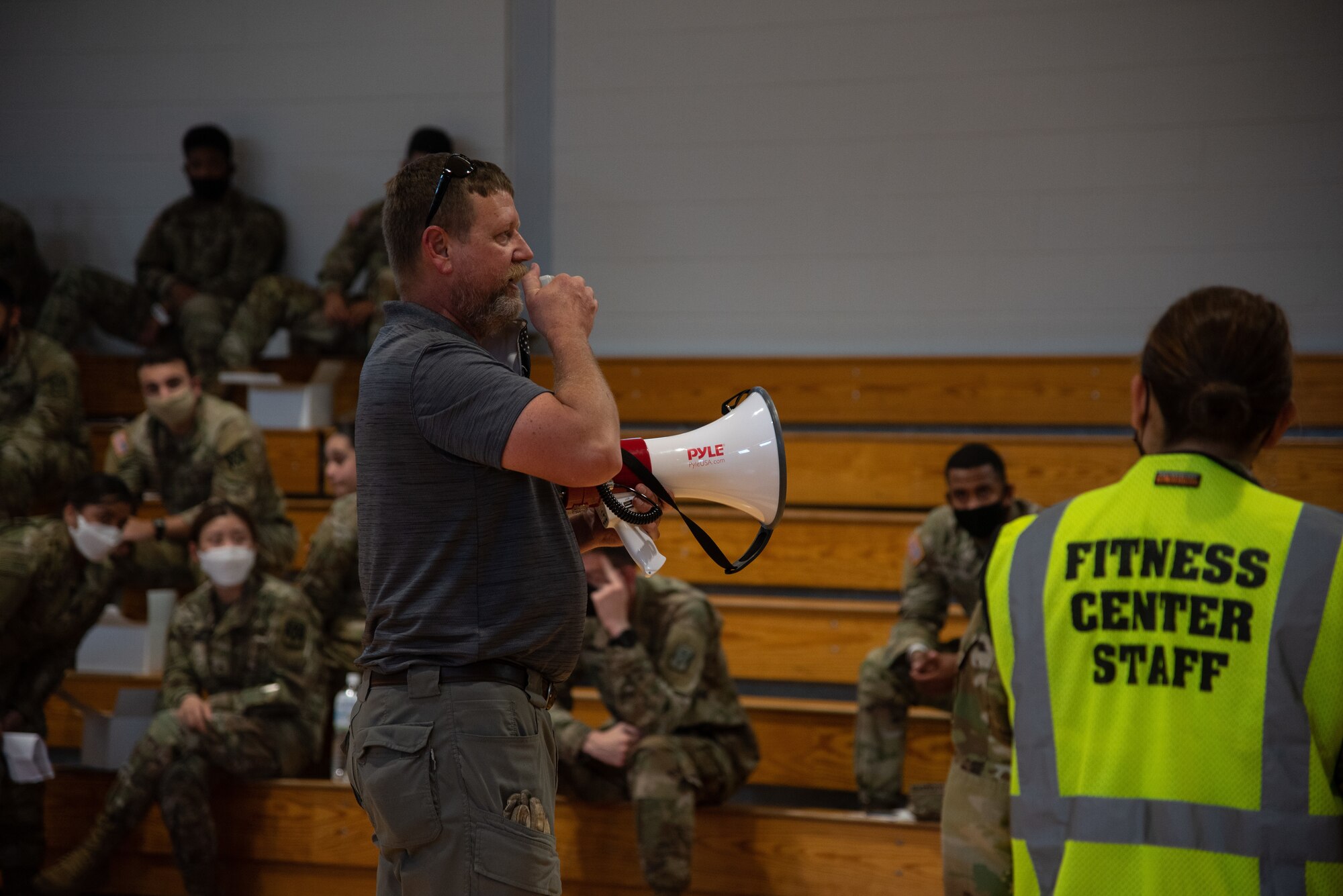 Soldiers being briefed
