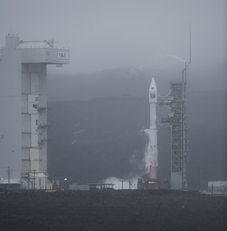 Team Vandenberg launched a United Launch Alliance Atlas V rocket from Space Launch Complex-3 here today, Sept. 27, at 11:12 a.m. Pacific Daylight Time. (U.S. Space Force photo by Airman First Class Rocio Romo)