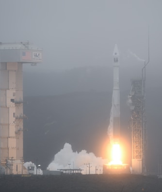 Team Vandenberg launched a United Launch Alliance Atlas V rocket from Space Launch Complex-3 here today, Sept. 27, at 11:12 a.m. Pacific Daylight Time. (U.S. Space Force photo by Airman First Class Rocio Romo)