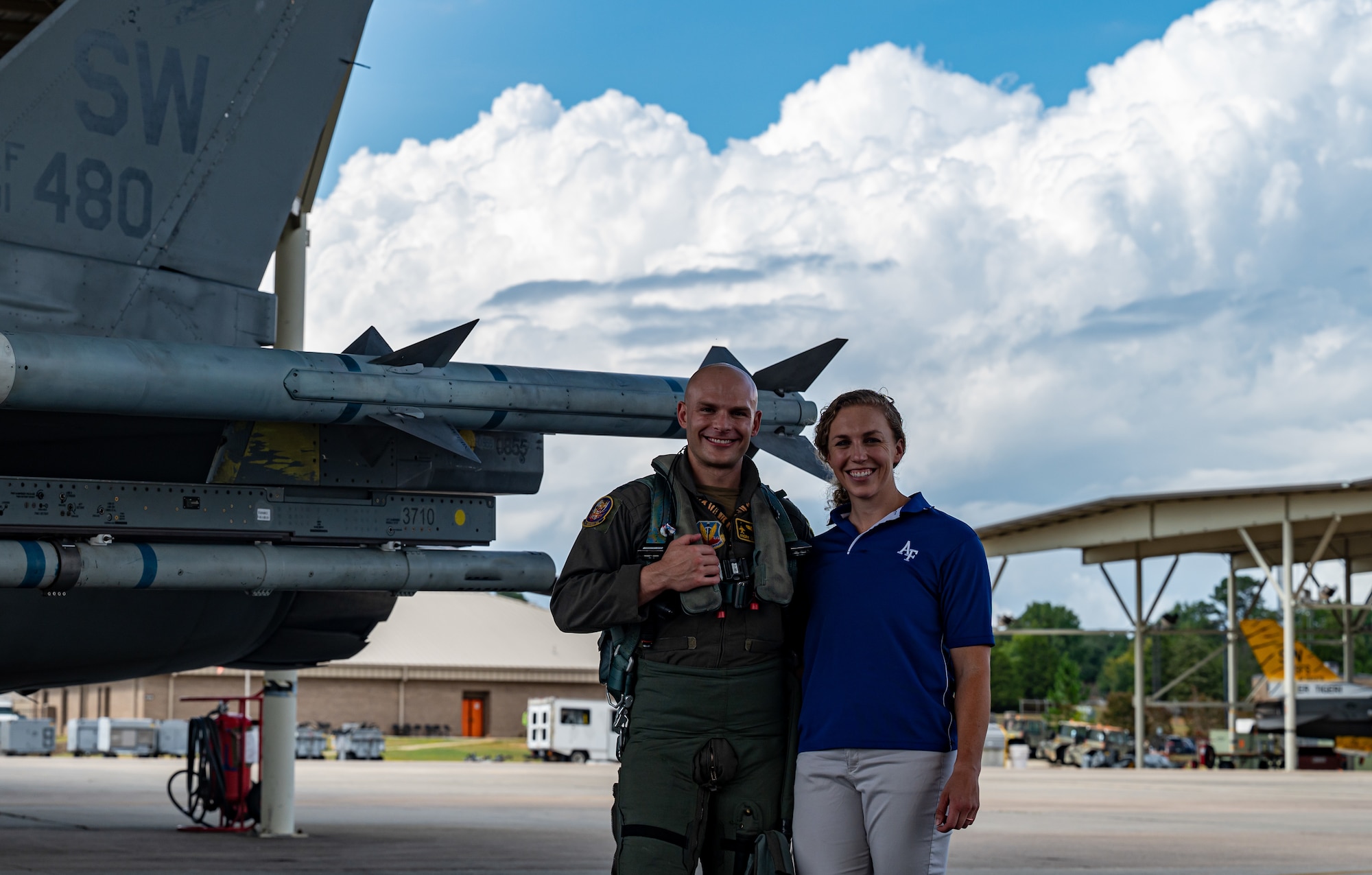 Photo of Airman and his wife