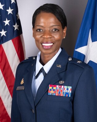 This is the official portrait of Brig. Gen. Gail E. Crawford.