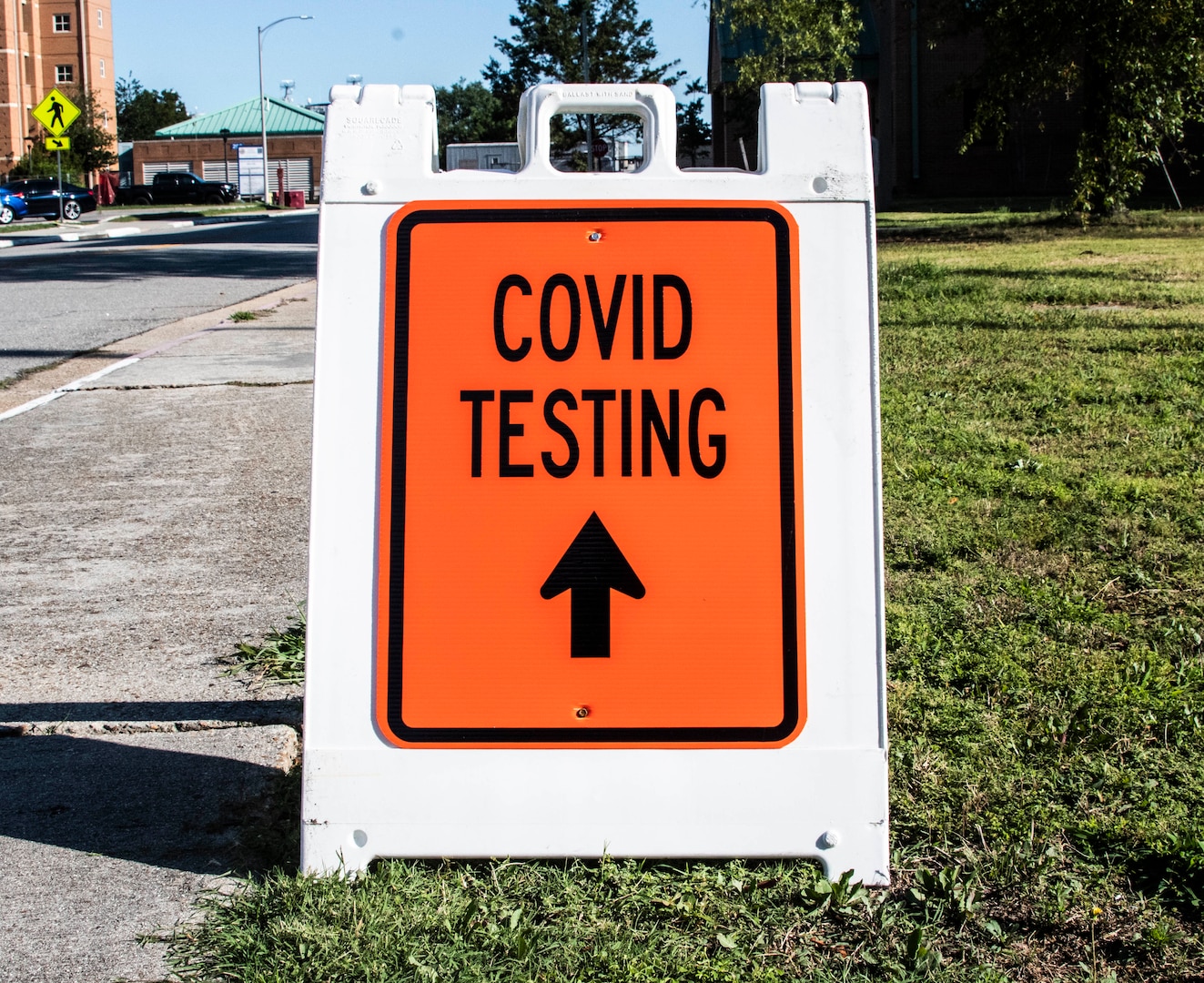 COVID testing sign