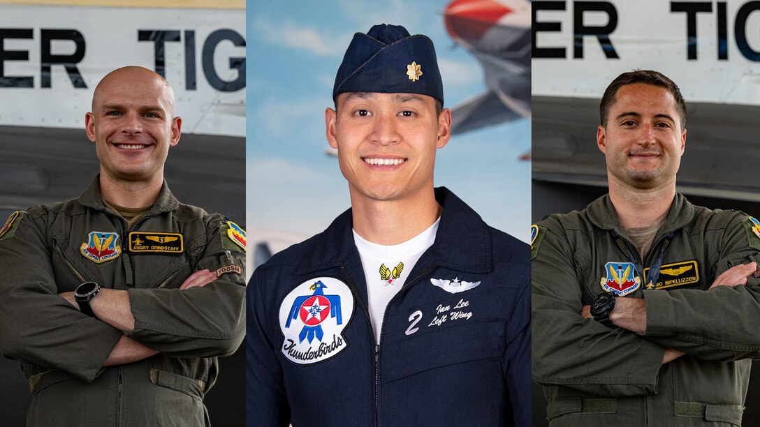 Photo of three Airmen