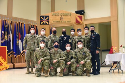 KATUSAs participate in NCO induction ceremony