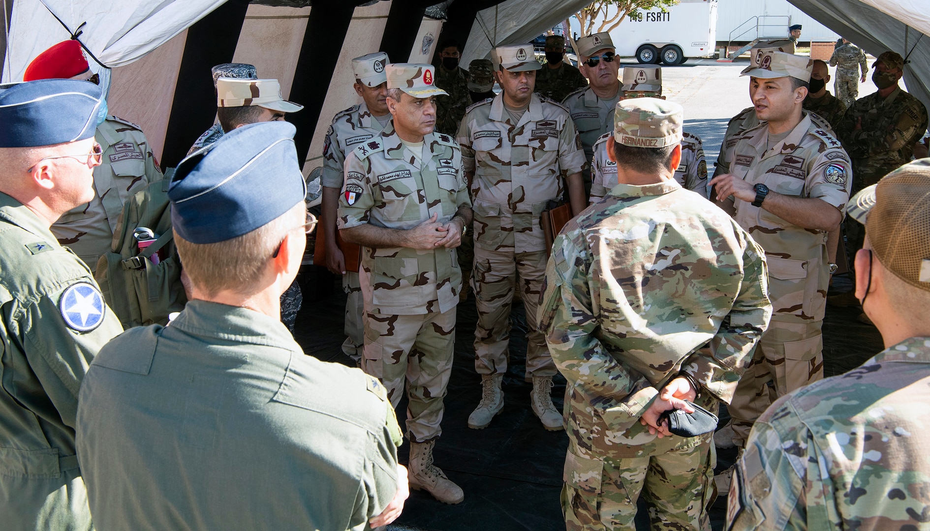 Members of Egypt’s Air Force made a trip to the 149th Fighter Wing at Joint Base San Antonio-Lackland Sept. 26