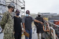 Pipefitter Apprentices Alex Soulliere and Francis Dumlao provide an overview of the improvements made to USS Mississippi’s (SSN-782) Vertical Launch System (VLS) Missile Tube Air Pressure Vent (APV) pipe drying process.