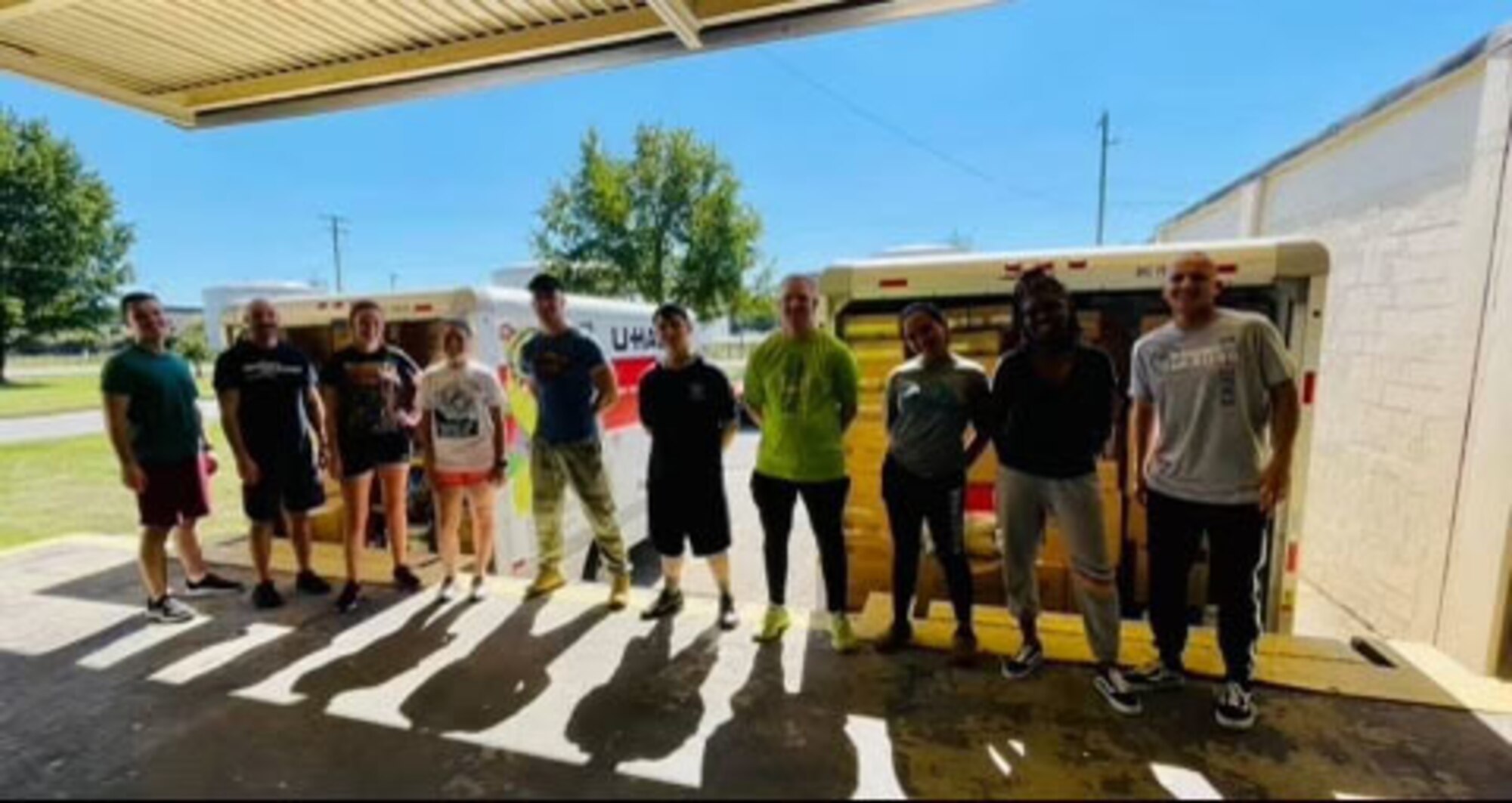 Members with the Seymour Johnson Air Force Base Logistics Readiness Squadron teamed with local businesses to gather supplies in support of Operation Allies Welcome.