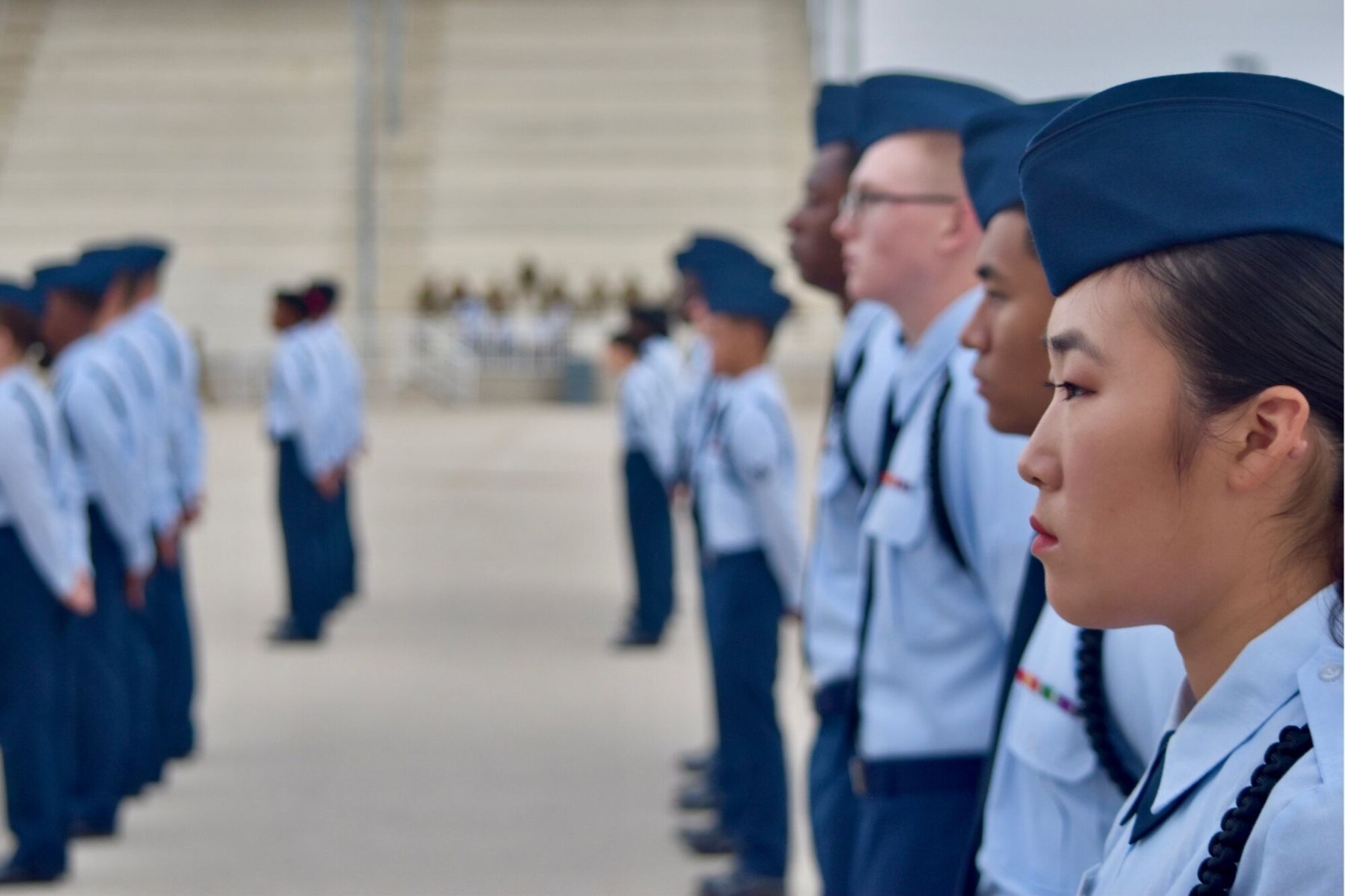 Airmen in formation