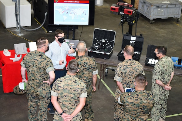 Marine Corps Installations East Commanding General tours Fleet Readiness Center East depot