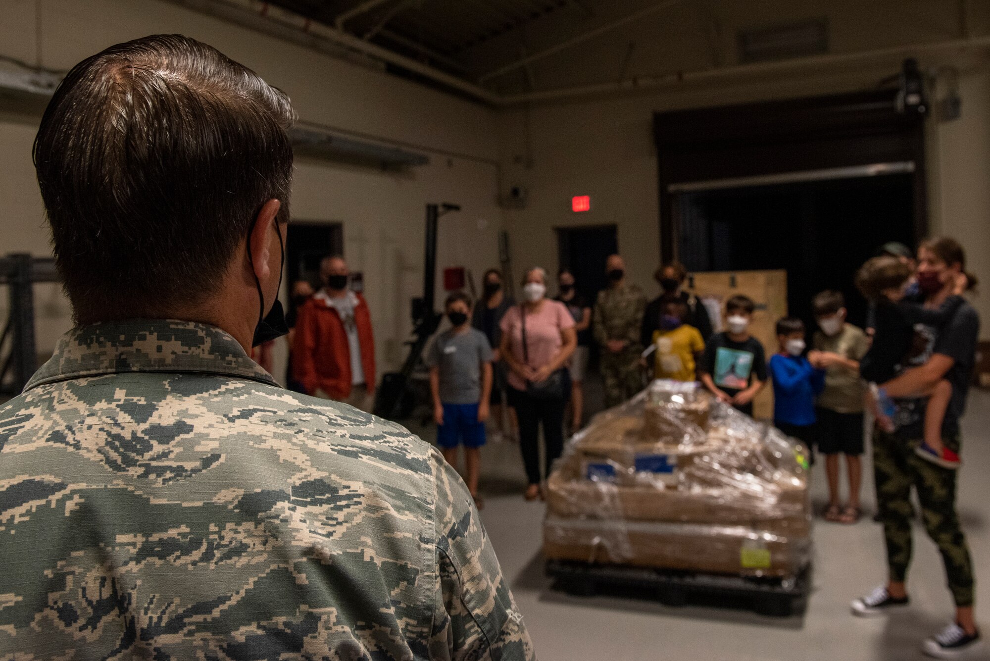 2nd Lt. Lauren Harris, Civil Air Patrol Unit 2801, aerospace education officer, explains to potential members how he plans to fulfill the CAP core tenet of aerospace education