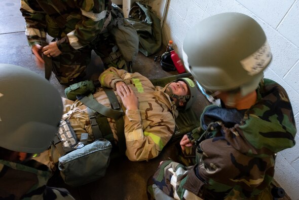 Members of the 179th Airlift Wing Medical Group conduct patient care operations during a Large-Scale Readiness Exercise (LRE) at Mansfield-Lahm Air National Guard Base, Ohio, Sept. 11, 2021. The LRE is designed to test the capabilities and response by wing personnel to a variety of adverse situations in degraded operating enviroments.

(U.S. Air National Guard photo by Staff Sgt. Marc Wilson)