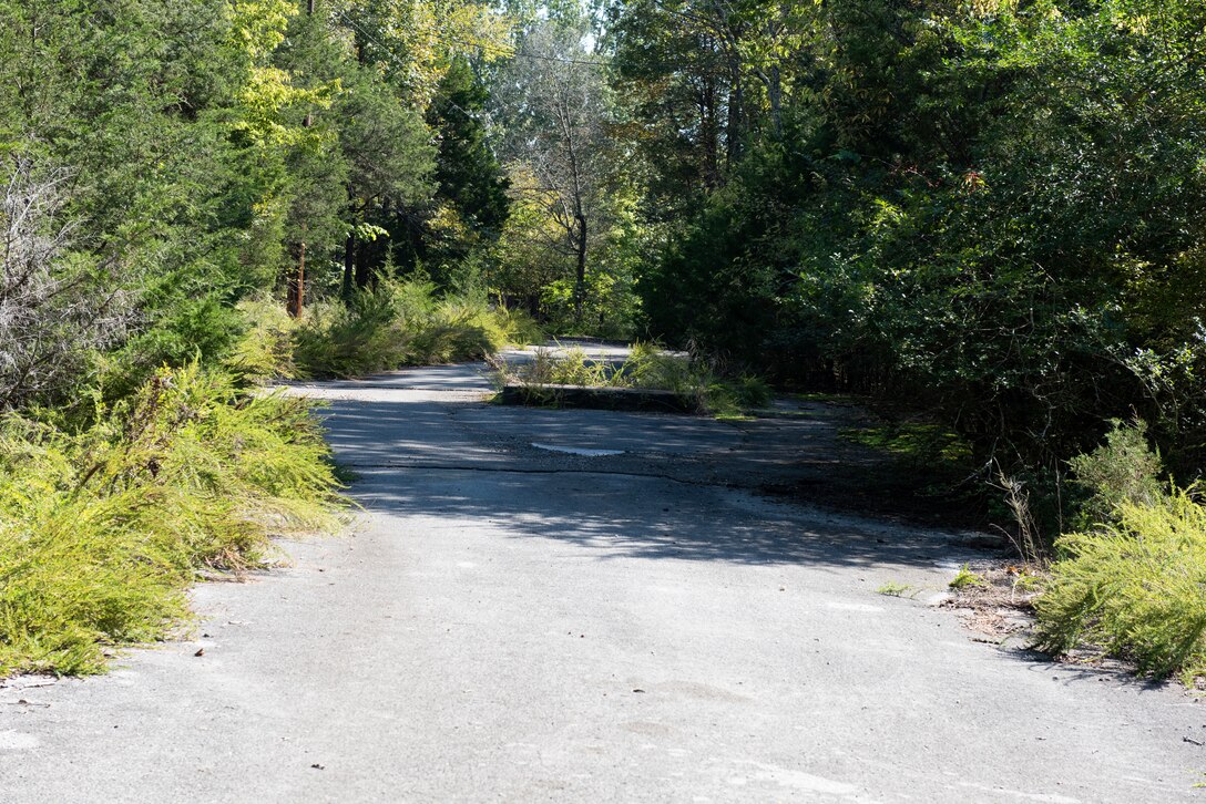 The U.S. Army Corps of Engineers Nashville District is holding a virtual public meeting 6 to 8 p.m. Wednesday, Oct. 6, 2021 to share information about the proposed public-private partnership at Cook Recreation Area on the shoreline of J. Percy Priest Lake in Hermitage, Tennessee. This photo shows the entrance to the campground closed in 2004. (USACE Photo by Lee Roberts)